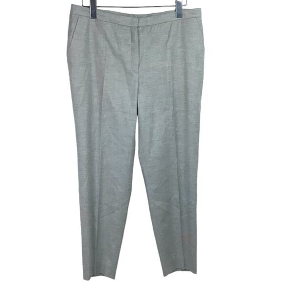 ESCADA CASHMERE WOOL BLEND TAPERED GRAY TROUSERS PANTS 42 - Picture 1 of 11